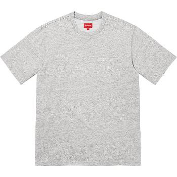 Grey Supreme S/S Pocket Tee Sweaters | Supreme 310SO